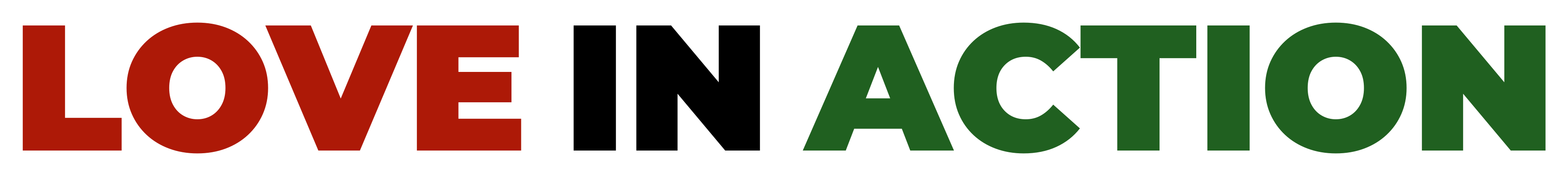 Love in Action wordmark (color)
